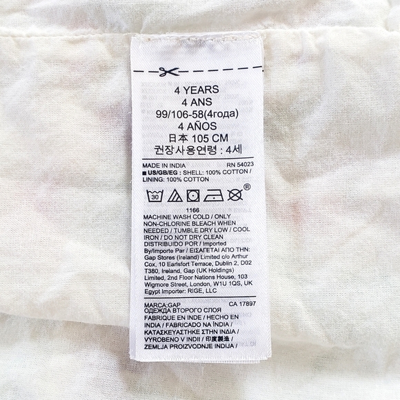 Sz 4 Baby GAP 100% Cotton Floral Print Dress - Picture 9 of 9